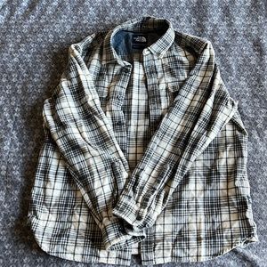The North Face flannel size Large